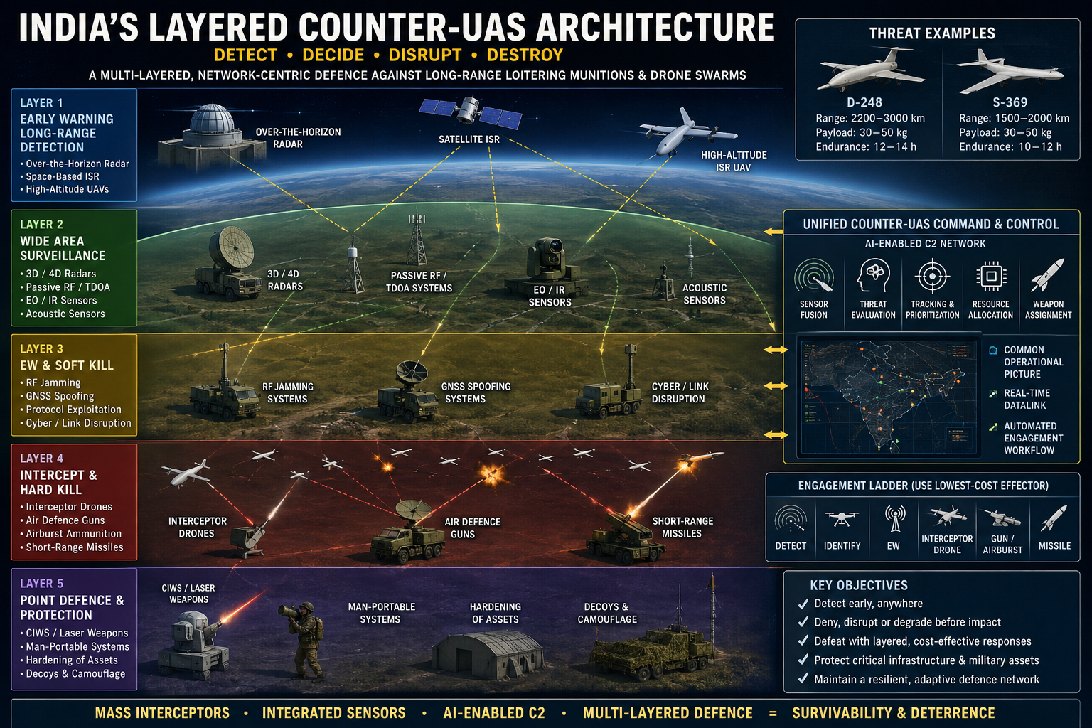 India counter-UAS architecture