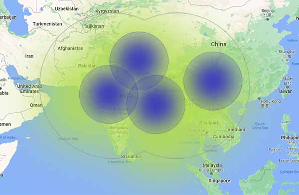 Infinitely scalable to cover national or international borders